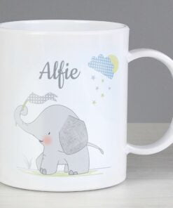 Personalised Hessian Elephant Plastic Mug