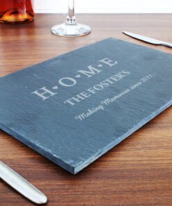 Personalised HOME Slate Rectangle Placemat