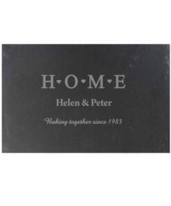Personalised HOME Slate Rectangle Placemat