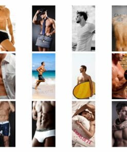 Personalised Hot Hunks Desk Calendar
