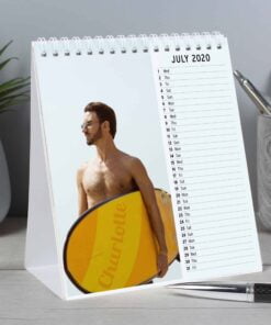 Personalised Hot Hunks Desk Calendar