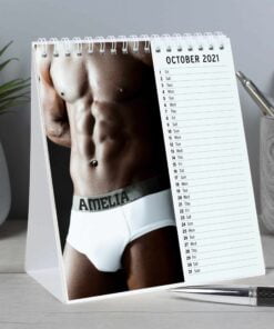 Personalised Hot Hunks Desk Calendar