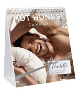 Personalised Hot Hunks Desk Calendar