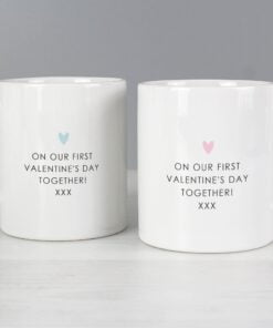 Personalised Hubby & Wifey Mug Set
