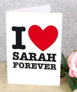 Personalised I HEART Card