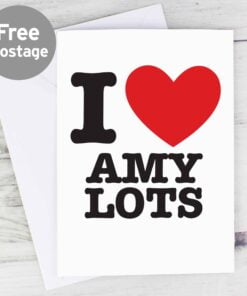 Personalised I HEART Card