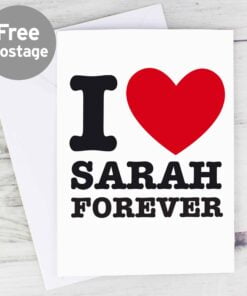 Personalised I HEART Card