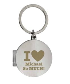 Personalised I heart Photo Keyring