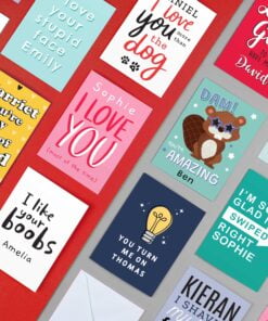 Personalised I Like Your Boobs Card