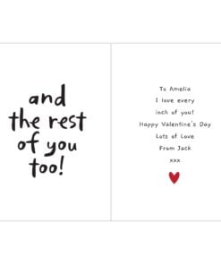 Personalised I Like Your Boobs Card