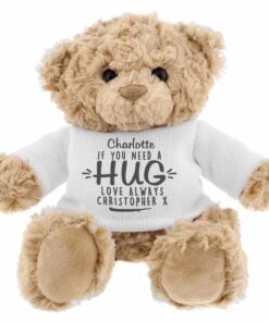 Personalised If You Need A Hug Teddy Bear