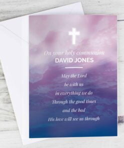 Personalised In Loving Memory Cross Card