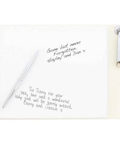 Personalised In Loving Memory Hardback Guest Book & Pen