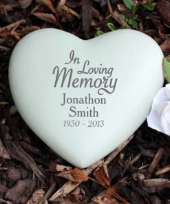 Personalised In Loving Memory Heart Memorial