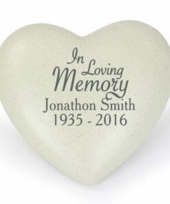 Personalised In Loving Memory Heart Memorial