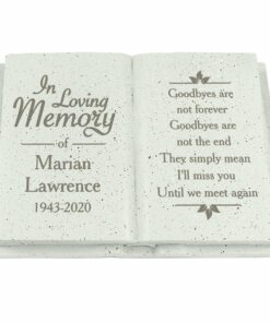 Personalised In Loving Memory Memorial Book