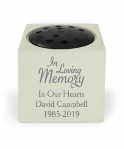 Personalised In Loving Memory Memorial Vase