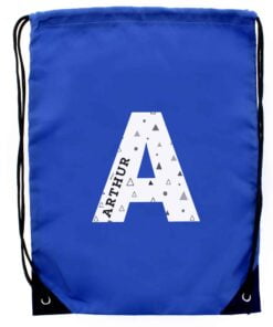 Personalised Initial Blue Kit Bag