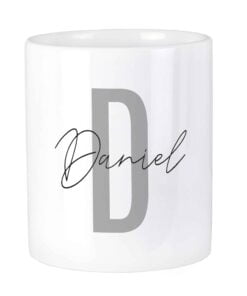 Personalised Initial & Name Ceramic Storage Pot