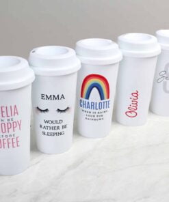 Personalised Initial & Name Insulated Eco Travel Cup