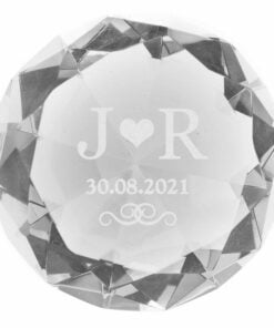 Personalised Initials Diamond Paperweight
