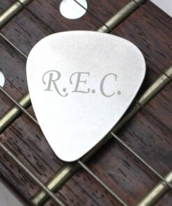 Personalised Initials Silver Plectrum