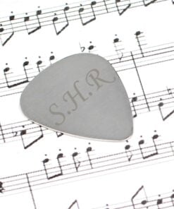 Personalised Initials Silver Plectrum
