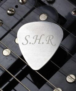 Personalised Initials Silver Plectrum