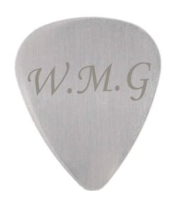 Personalised Initials Silver Plectrum