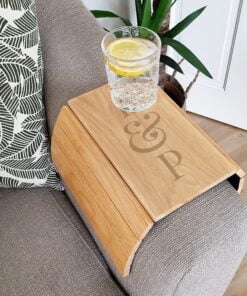Personalised Initials Wooden Sofa Tray