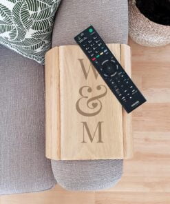 Personalised Initials Wooden Sofa Tray