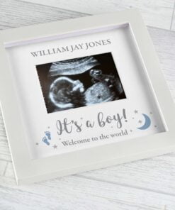 Personalised ‘It’s A Boy’ Baby Scan Frame