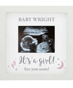 Personalised ‘It’s A Girl’ Baby Scan Frame