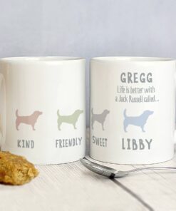 Personalised Jack Russell Dog Breed Mug