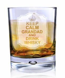 Personalised Keep Calm Tumbler Bubble Glass
