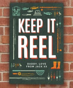 Personalised Keep It Reel Metal Sign