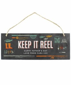 Personalised “”Keep It Reel”” Printed Hanging Slate Plaque