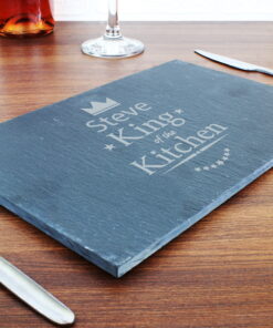 Personalised King of the Kitchen Slate Placemat