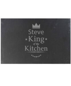 Personalised King of the Kitchen Slate Placemat