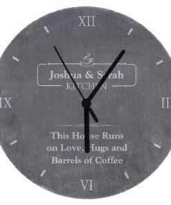 Personalised Kitchen Slate Clock