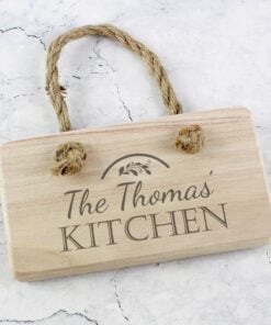 Personalised Kitchen Wooden Sign