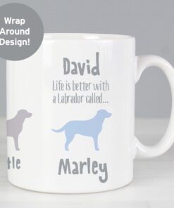 Personalised Labrador Dog Breed Mug