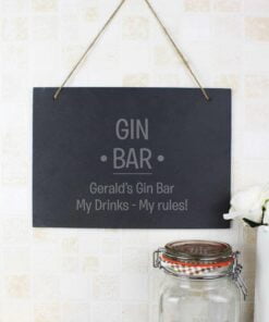 Personalised Large Hanging Slate Sign