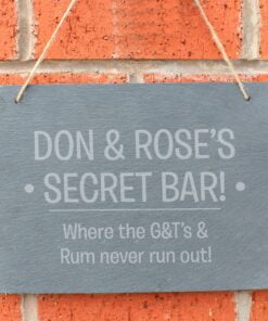 Personalised Large Hanging Slate Sign