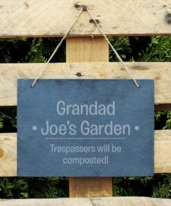 Personalised Large Hanging Slate Sign