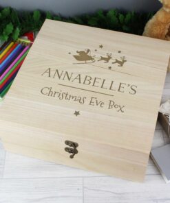 Personalised Large Wooden Christmas Eve Box