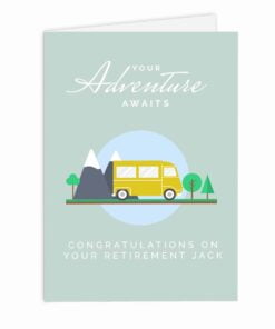 Personalised Leaving, Retirement, Adventure Card