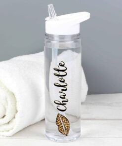 Personalised Leopard Lips Island Water Bottle