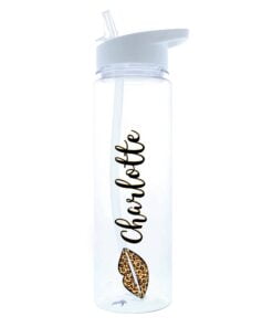 Personalised Leopard Lips Island Water Bottle
