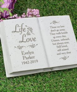 Personalised Life & Love Memorial Book